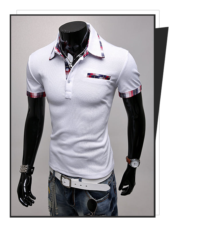 Youth business POLO shirt T-shirt short sleeve men