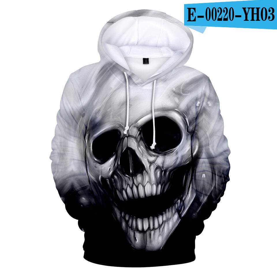 3D  digital  printed  sweater  with  cap