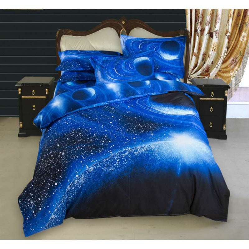 3D Print Bed Sheets Set Duvet Quilt Cover Sets Bed 4 Piece