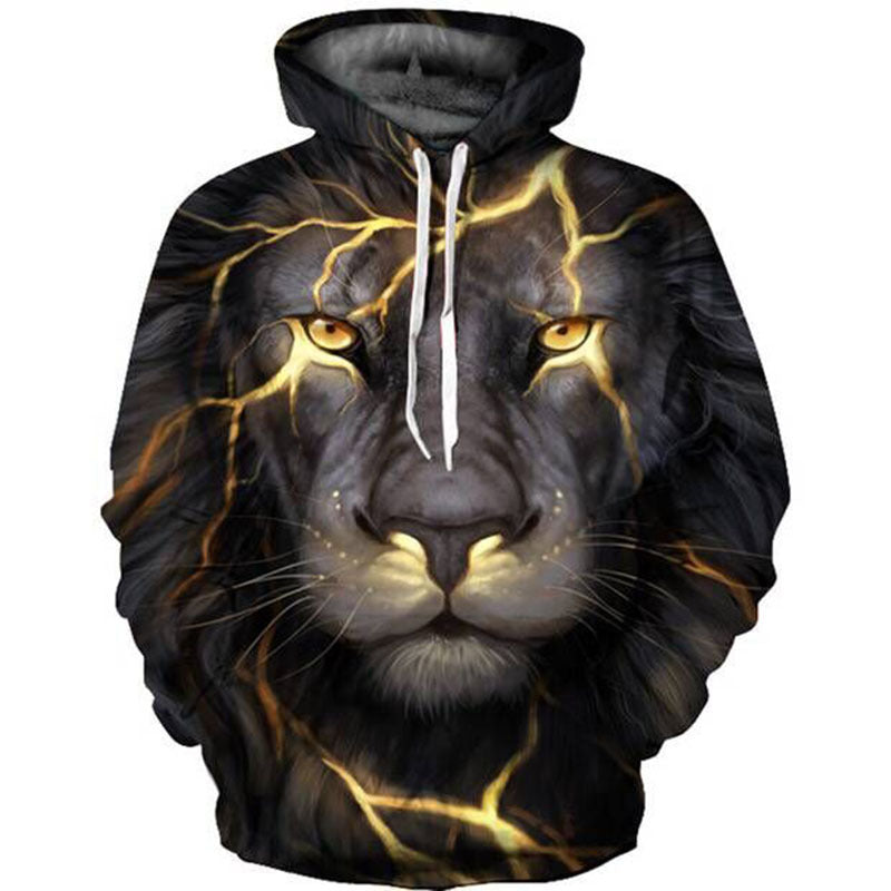 3D Lightning Lion King Hoodie