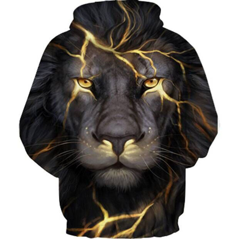 3D Lightning Lion King Hoodie