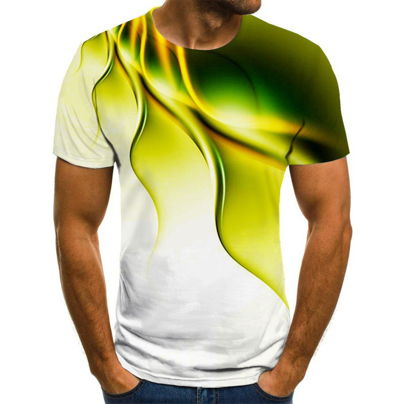 Men's Breathable Lightning 3D T Shirt