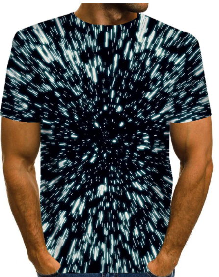 Men's Breathable Lightning 3D T Shirt