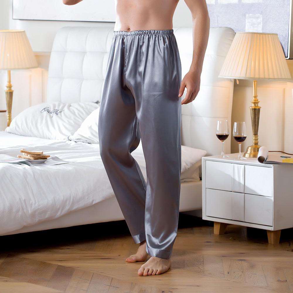 Men's Autumn and Winter Long Nightgown Pajamas