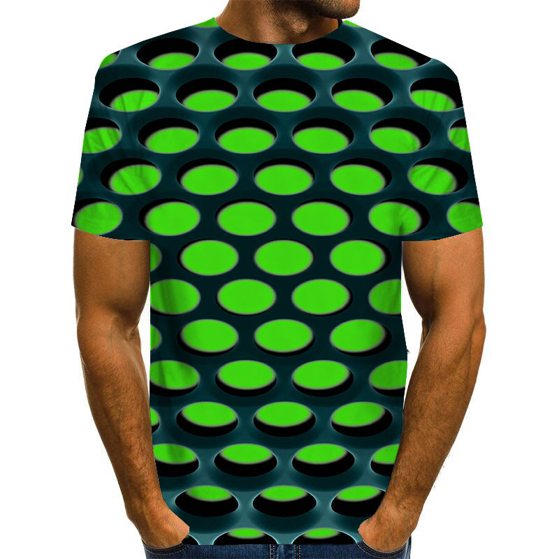 3D digital printing men's Short Sleeve T-Shirt