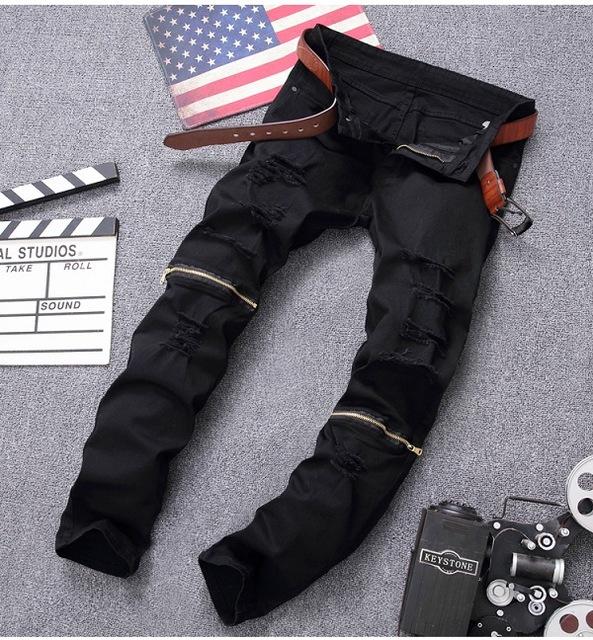 High Quality Biker Mens Jeans