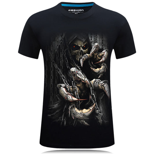 Skull Design 3D Print Tshirt