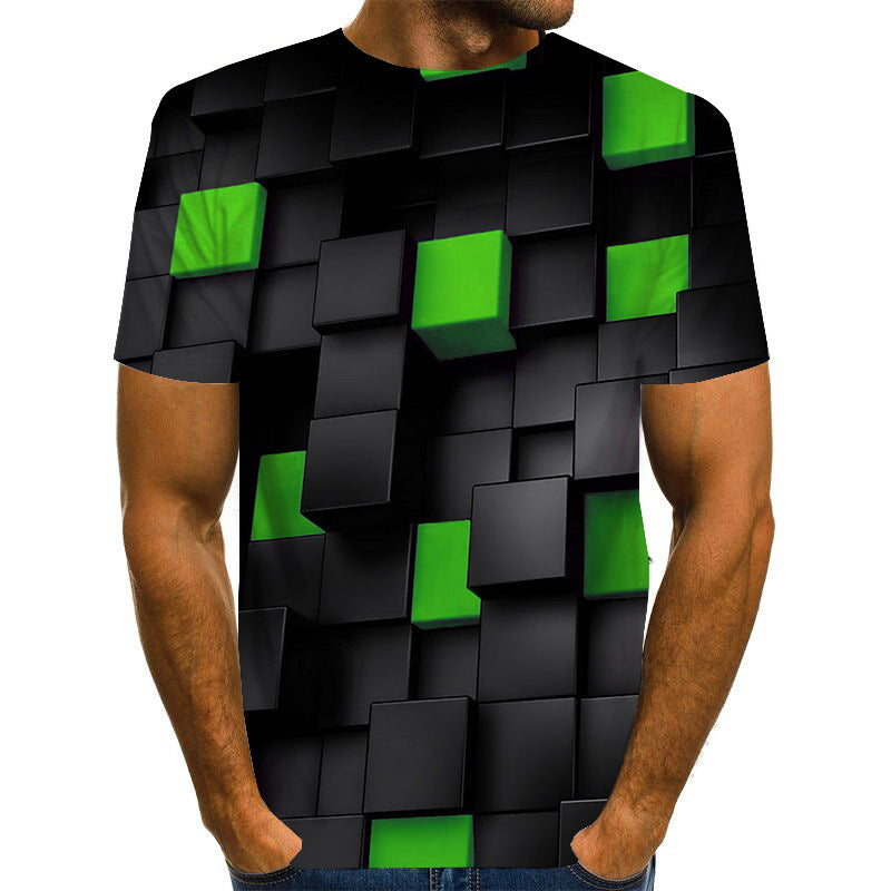 3D digital printing men's Short Sleeve T-Shirt