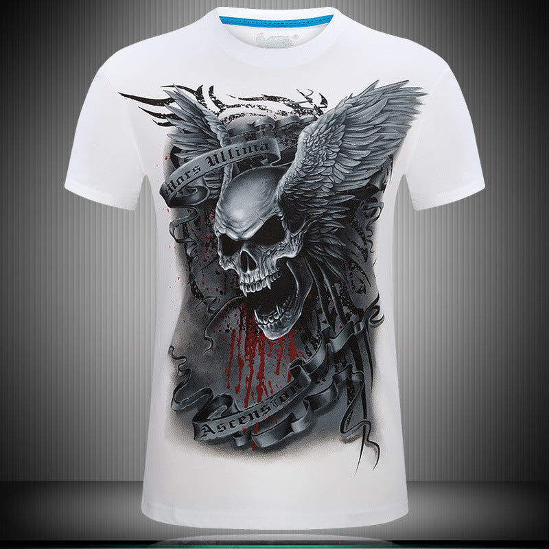 Skull 3D  Print Tshirt