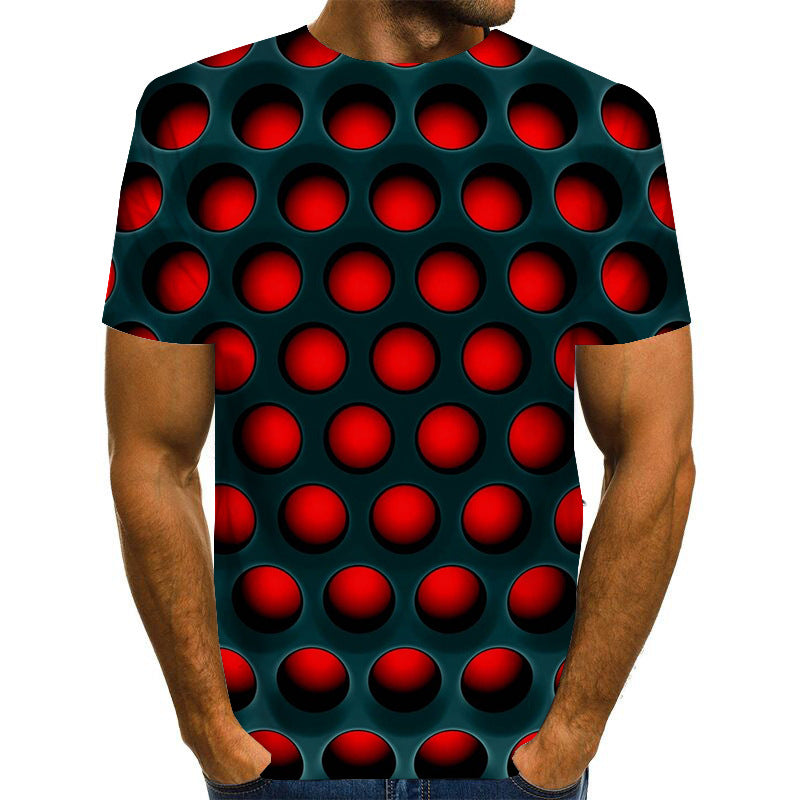 3D digital printing men's Short Sleeve T-Shirt