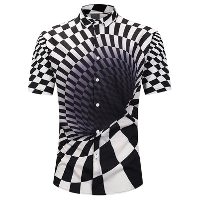 Illusion vortex 3D printed shirt