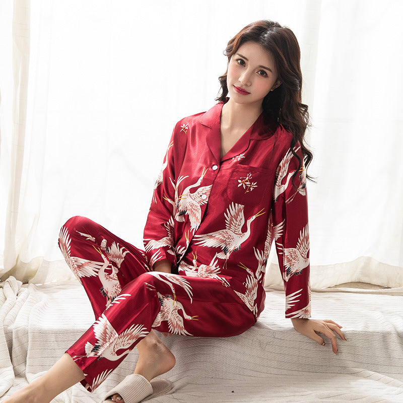 Couple Pajamas Home Service Spring And Autumn Summer Thin