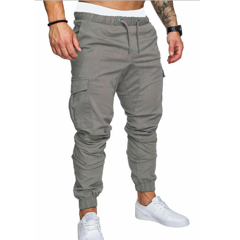 Gzhioc Men's Slim Fit Casual Long Straight Leg Pants Pencil joggers