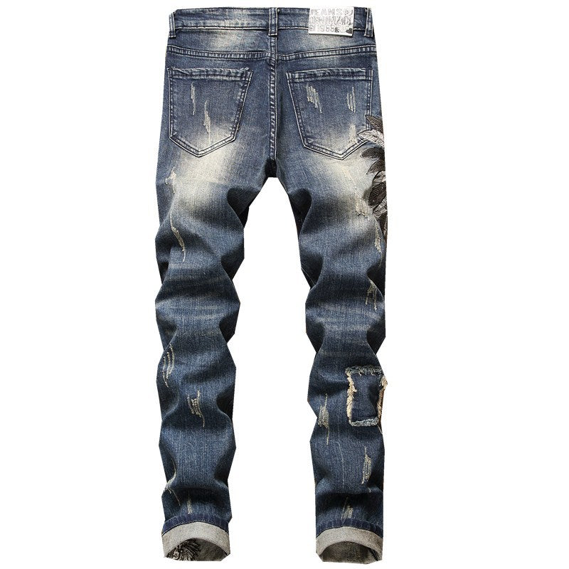 Skull jeans man