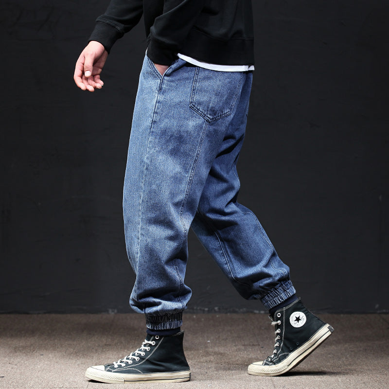 Fallwinter Tooling Jeans Mens Loose Harem