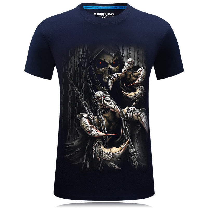 Skull Design 3D Print Tshirt