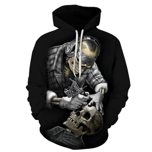 3d digital printed hooded sweater