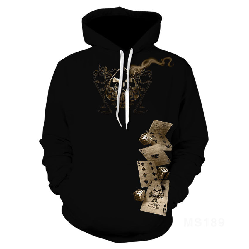 Men's Casual Hooded Hoodies Print Daily Long Black Pullover Print Sports Unisex Sleeve Prints Sweatshirts Designer Sweatshirt Hoodie Graphic Skull 3D Color: Black Size: XL