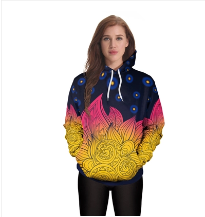 Romantic Starry 3D Digital Print Hoodie