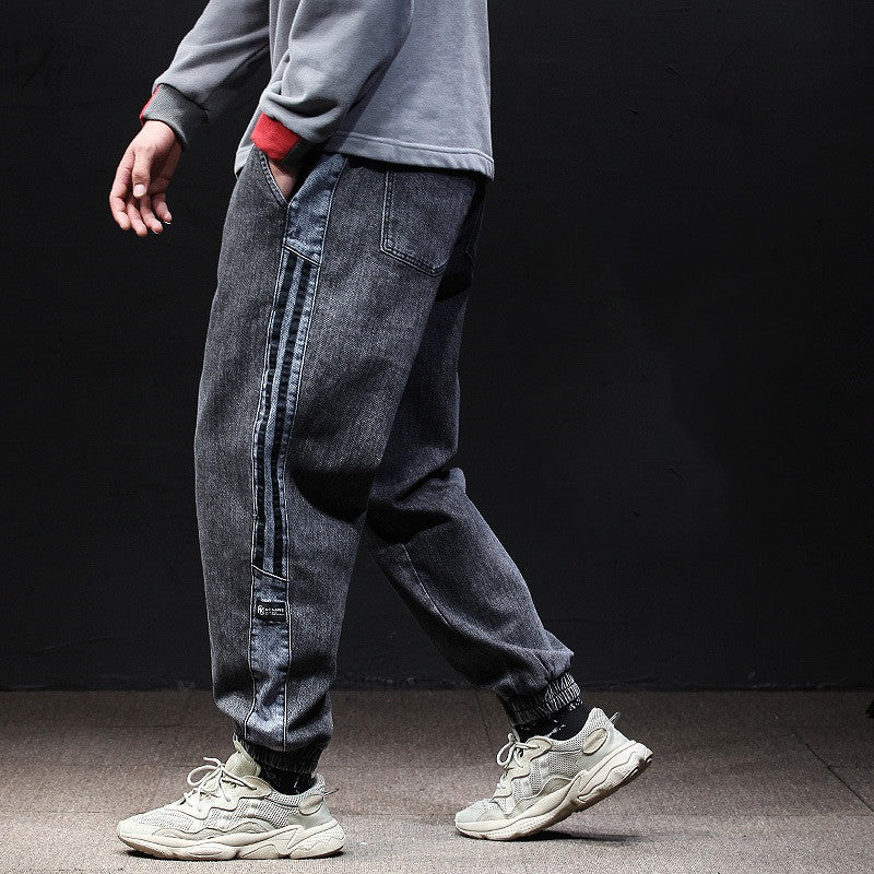 Fallwinter Tooling Jeans Mens Loose Harem