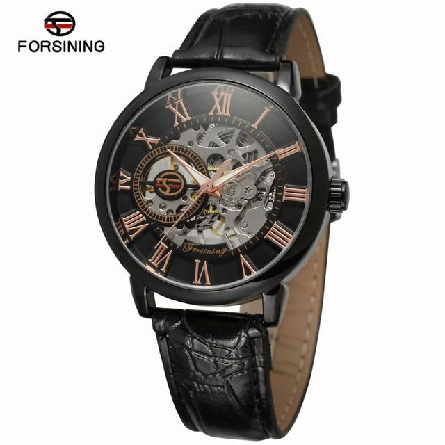 Mechanical Gold Watch Man Mens Watches Top Brand Luxury 2020 Design WINNER Watch Male Skeleton Leather Classic Relogio Masculino