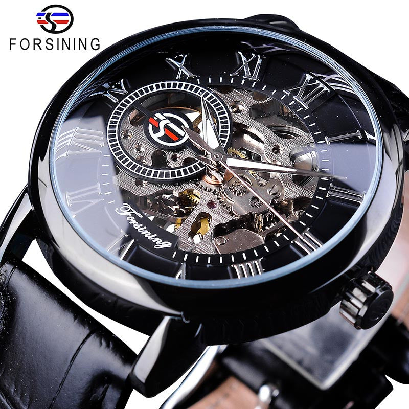 Mechanical Gold Watch Man Mens Watches Top Brand Luxury 2020 Design WINNER Watch Male Skeleton Leather Classic Relogio Masculino