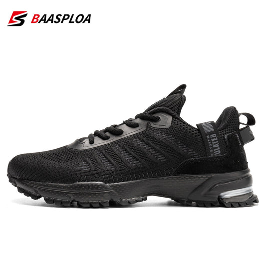 Baasploa Professional Running Shoes For Men Lightweight Men&#39;s Designer Mesh Sneakers Lace-Up Male Outdoor Sports Tennis Shoe