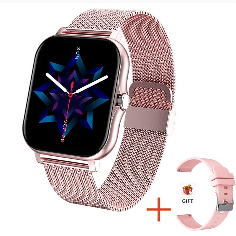 For Xiaomi Samsung Android Phone Reloj Inteligente Mujer Custom Dial Smart watch Women Bluetooth Call 2021 Smart Watch Men +Box