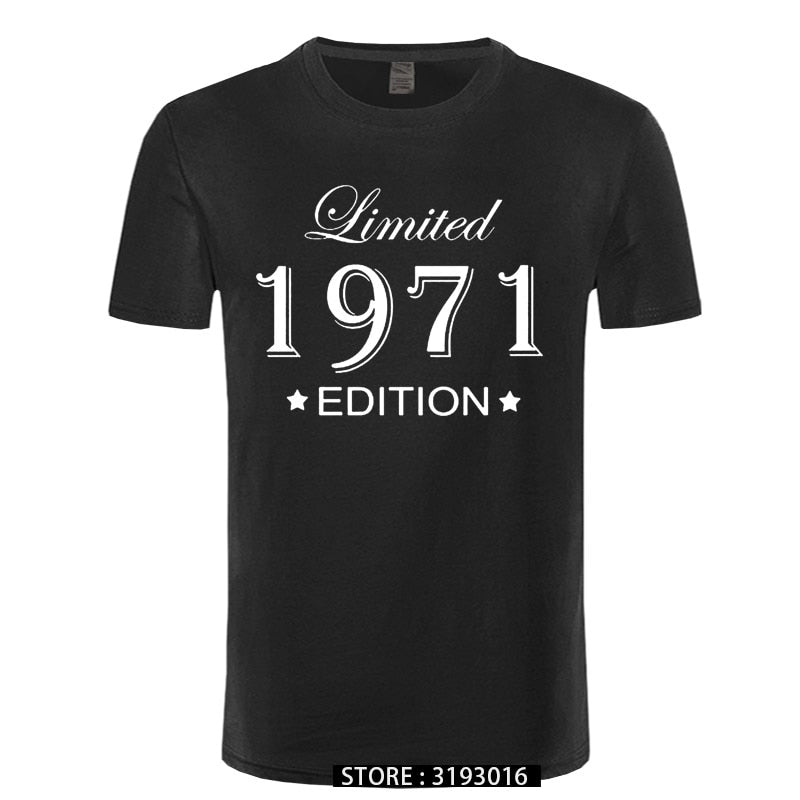 Man Made in 1971 T-shirt Tops Limited Edition