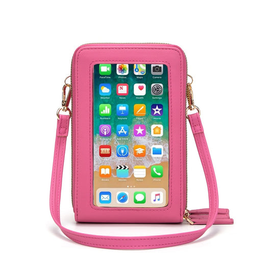 Crossbody Cellphone Purse Women Touch Screen Bag RFID Blocking Wallet Handbag Shoulder Strap