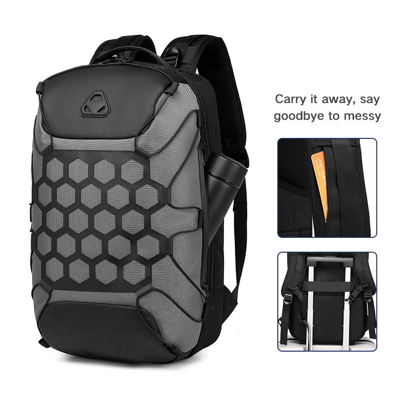 OZUKO New Fashion Men Backpack Anti Theft Backpacks for Teenager 15.6 inch Laptop Backpack Male Waterproof Travel Bag Mochilas