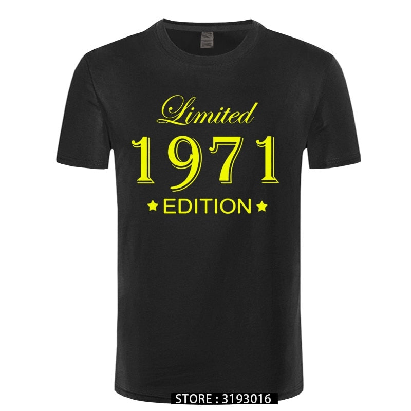 Man Made in 1971 T-shirt Tops Limited Edition