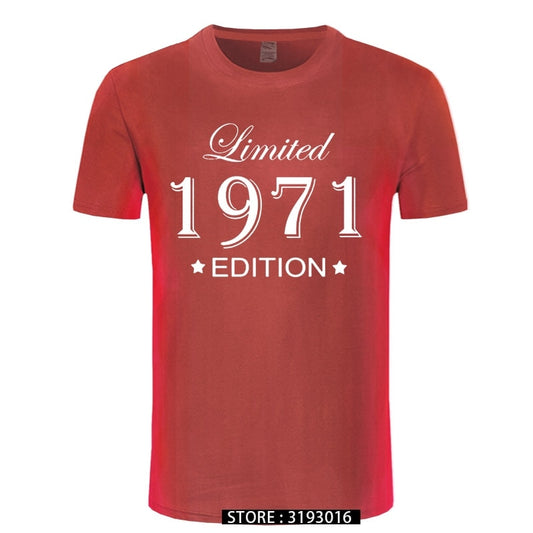 Man Made in 1971 T-shirt Tops Limited Edition