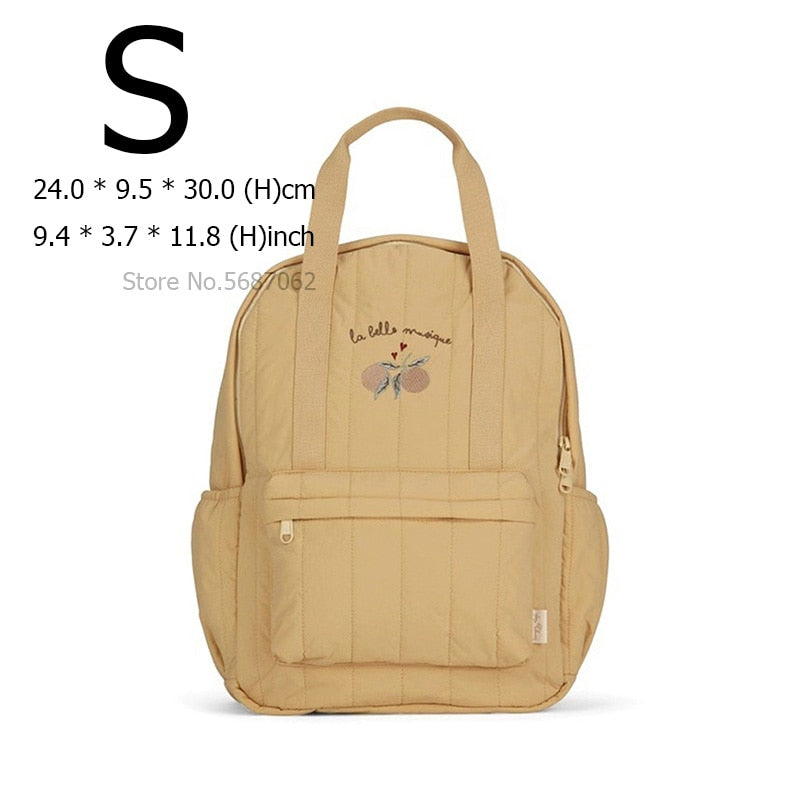 KS Baby Backpack Primary Schoolbag Kindergarten Kids Bags Brand Traveling Mom Cherry Lemon Children&#39;s Boys Girls Gift Storage