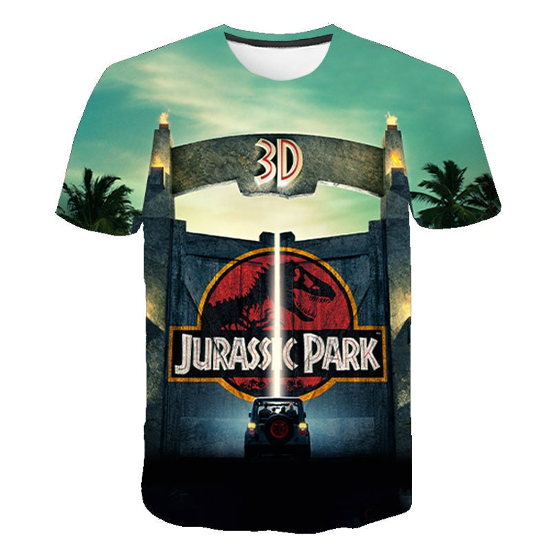 New Jurassic Park 3D Print T-shirt Jurassic World Dinosaur Men Women Fashion T Shirt Kids Children Tshirt Tops Boy Girl Clothing