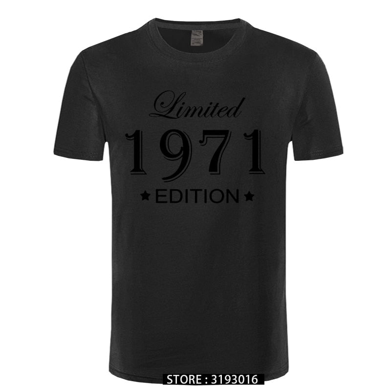 Man Made in 1971 T-shirt Tops Limited Edition