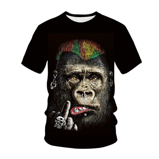 Newest Funny T-Shirts Monkey Gorilla 3D Print Streetwear Men Women Animal Fashion T Shirt Hip Hop Tshirt Tops Kids Boys Clothing