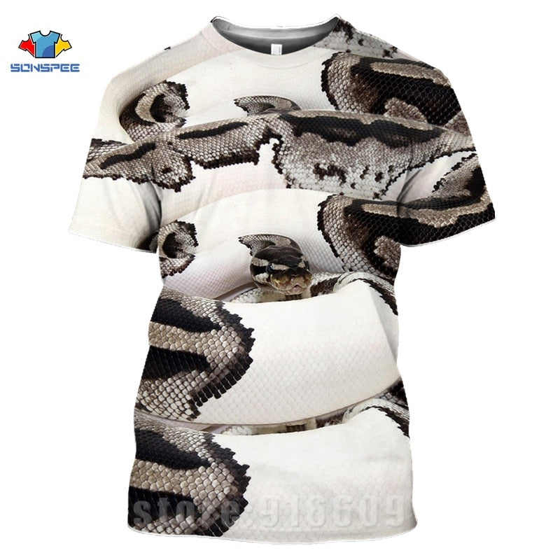 Anime 3D Print Game Horror Animal Snake T Shirt War Men's T-shirts Women's Fashion Harajuku Shirts Homme Oversized Cobra Tshirts