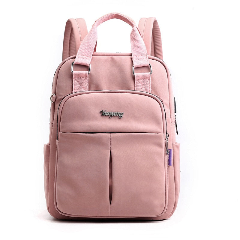 Girls Laptop Backpacks Pink Men USB Charging Bagpack Women Travel Backpack School bags Bag For boys Teenage mochila escolar 2022