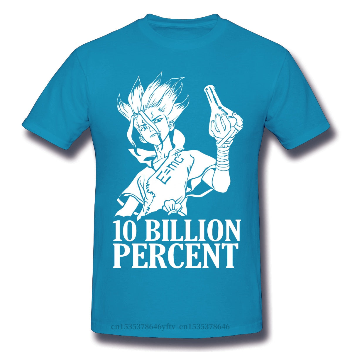 Dr Stone Senku Ishigami Tsukasa Post Apocalyptic Anime TShirts for Men Essential Funny Crewneck Cotton T Shirt