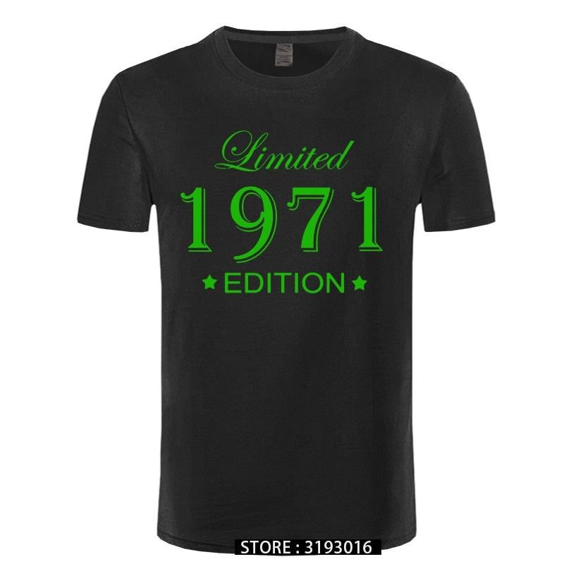 Man Made in 1971 T-shirt Tops Limited Edition