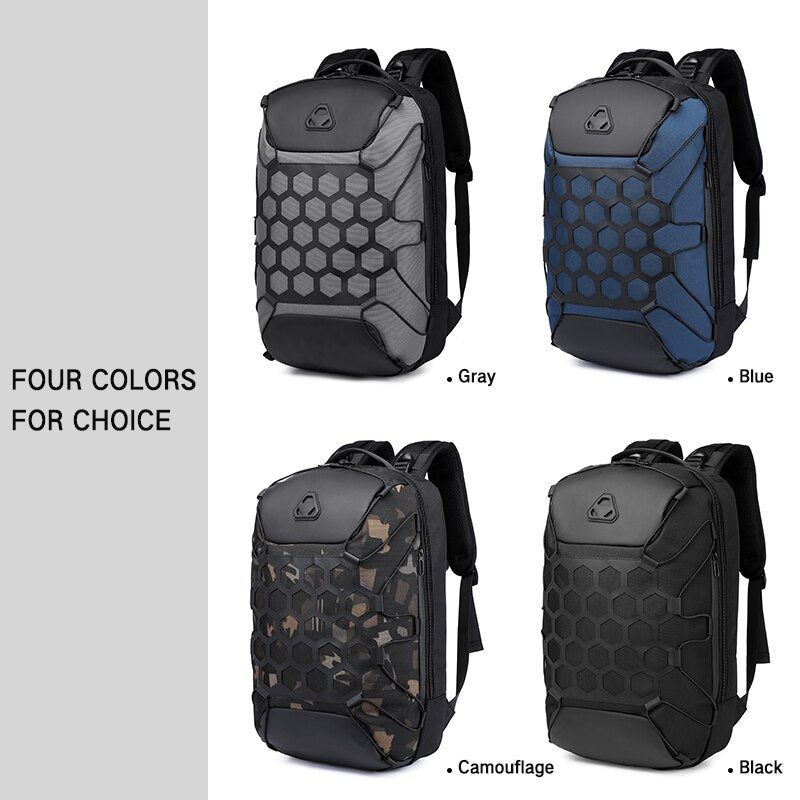 OZUKO New Fashion Men Backpack Anti Theft Backpacks for Teenager 15.6 inch Laptop Backpack Male Waterproof Travel Bag Mochilas