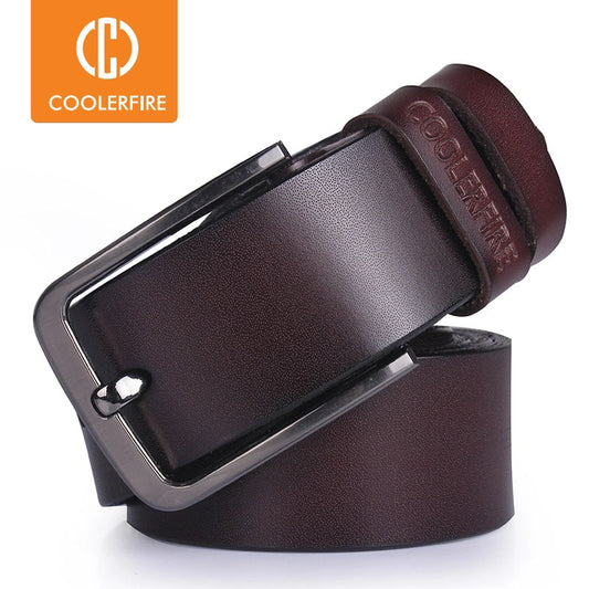 High quality genuine leather belt luxury designer belts men  Belts for men  Cowskin Fashion vintage pin buckle for jeans