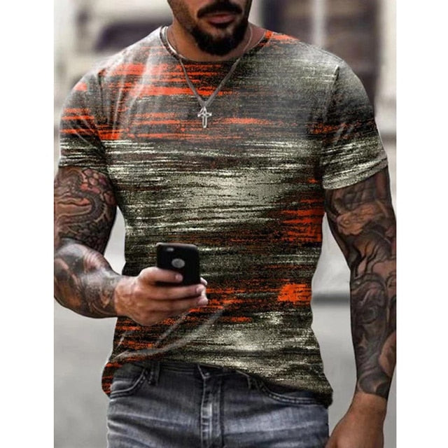 New Oversize T-shirt Men Summer Fashion Cool Tshirt For Male Clothing Casual Harajuku Red Heart Poker 3D Print Men&#39;s T Shirt Top