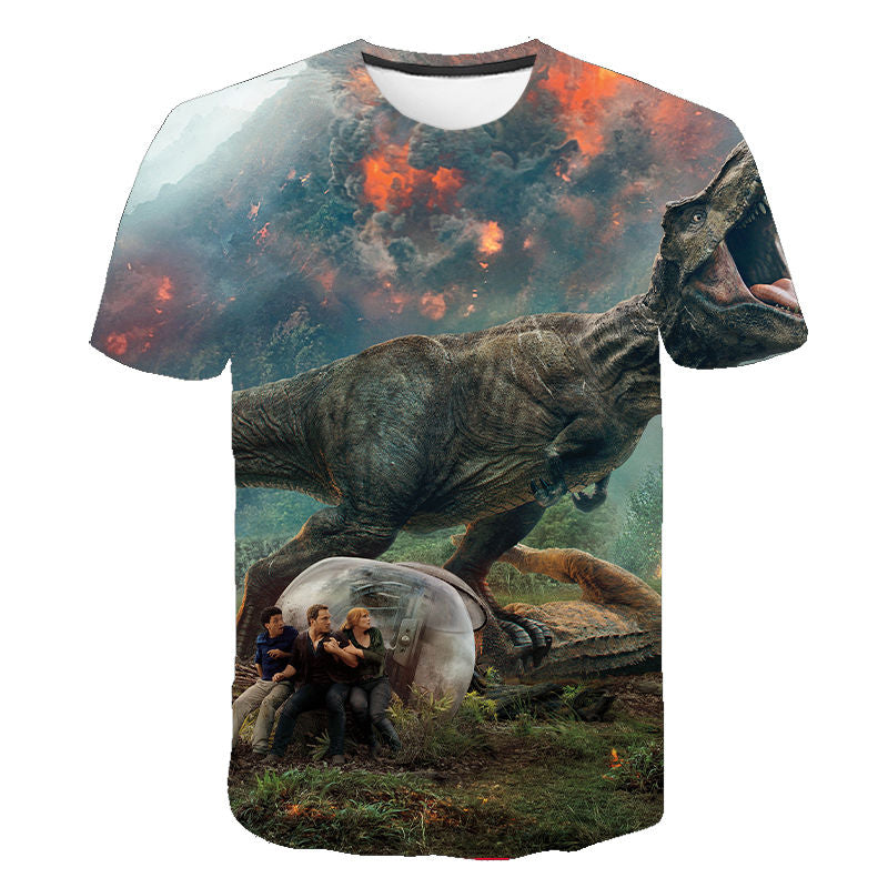 New Jurassic Park 3D Print T-shirt Jurassic World Dinosaur Men Women Fashion T Shirt Kids Children Tshirt Tops Boy Girl Clothing