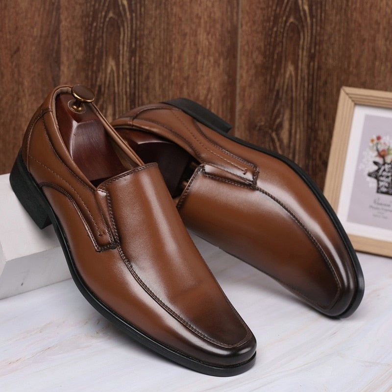 Classic Business Men&#39;s Dress Shoes Fashion Elegant Formal Wedding Shoes Men Slip on Office Oxford Shoes for Men Туфли мужские