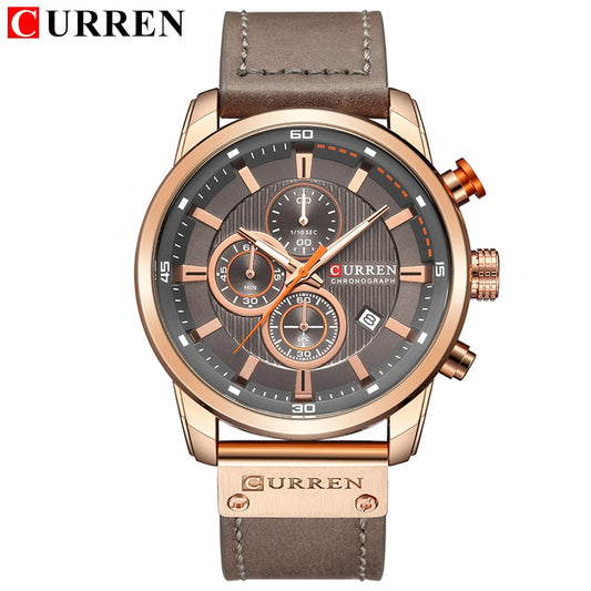 CURREN Fashion Date Quartz Men Watches Top Brand Luxury Male Clock Chronograph Sport Mens Wrist Watch Hodinky Relogio Masculino