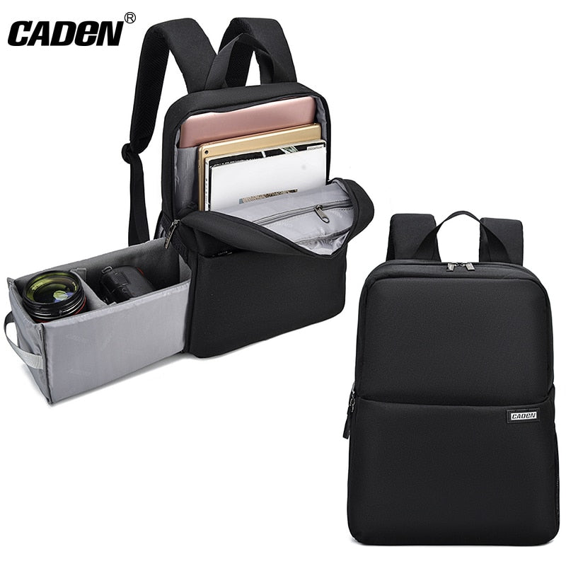 CADeN DSLR Camera Backpacks Professional Wear-resistant Large Bags For Canon Nikon Sony Cameras Lens Laptop Outdoor Travel Bags