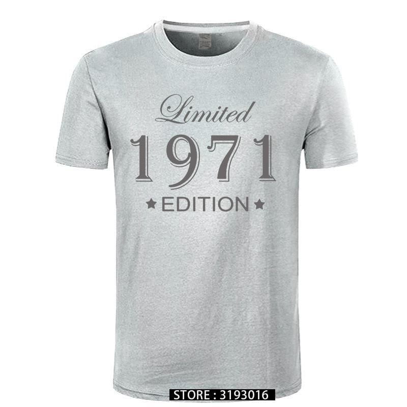 Man Made in 1971 T-shirt Tops Limited Edition