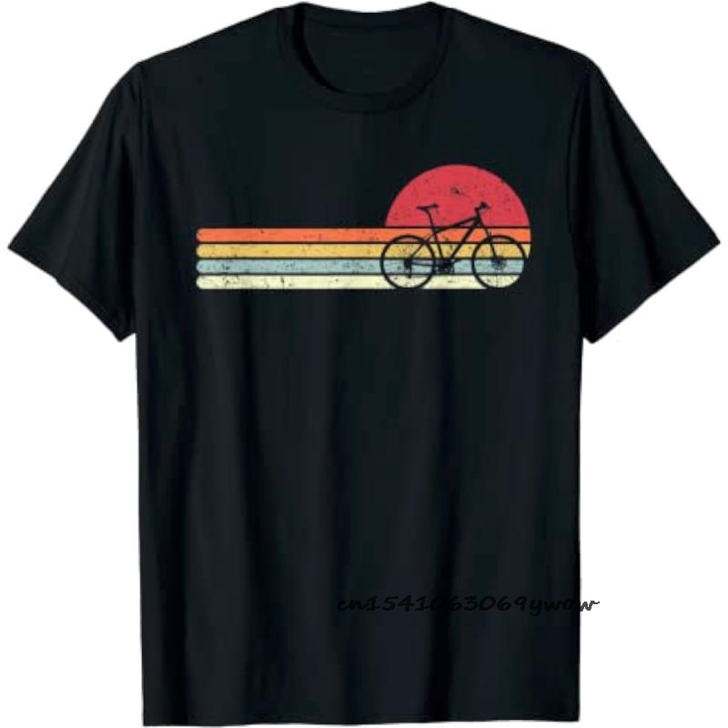 Mountain Bike Cycle Men Tshirts Vintage Downhill Mount MTB New T Shirt for Men Pure Cotton Print Tees Camisas